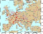 Карта АЭС Европа