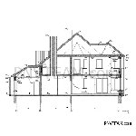 Разрез дома, проект