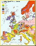 Геологическая карта Европы